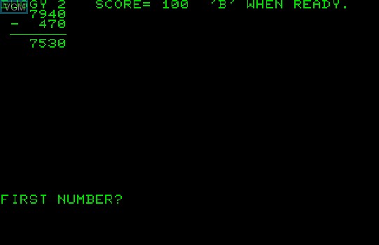 Image in-game du jeu Buggy sur Commodore PET
