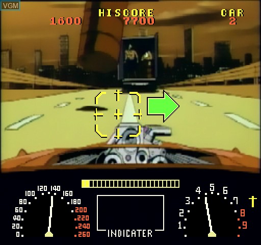 Image in-game du jeu Road Blaster sur Daphne