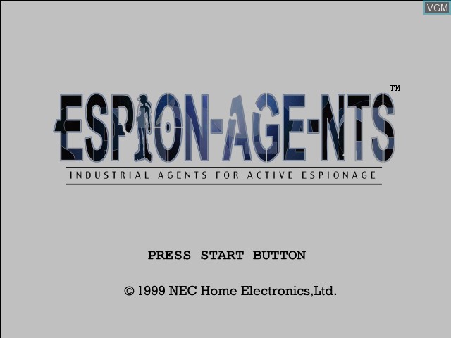 Image de l'ecran titre du jeu Espion-Age-Nts sur Sega Dreamcast