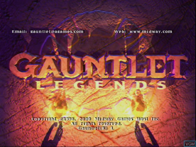 Image de l'ecran titre du jeu Gauntlet Legends sur Sega Dreamcast
