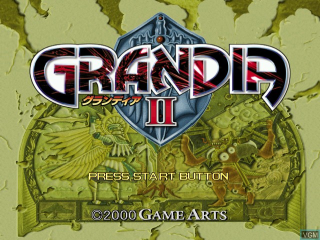 Image de l'ecran titre du jeu Grandia II sur Sega Dreamcast
