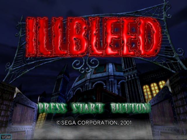 Image de l'ecran titre du jeu Illbleed sur Sega Dreamcast