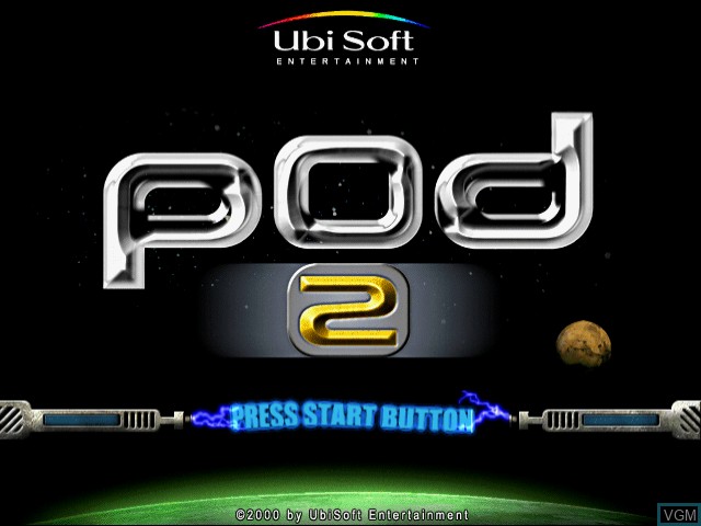 Image de l'ecran titre du jeu Pod 2 Multiplayer Online sur Sega Dreamcast