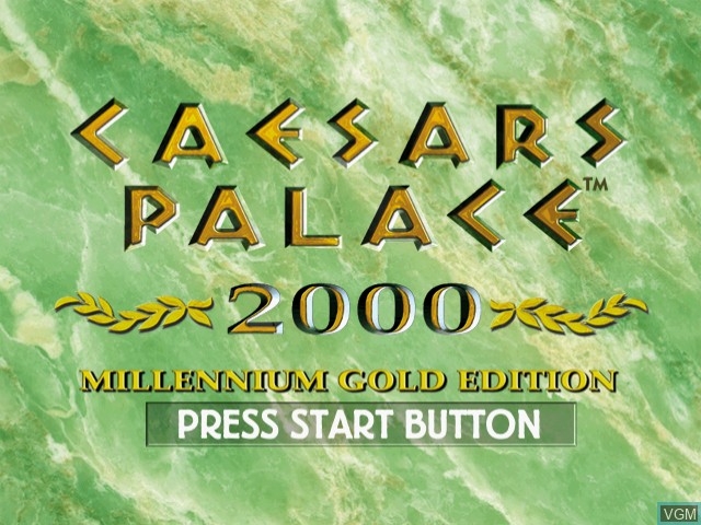 Image de l'ecran titre du jeu Caesars Palace 2000 - Millennium Gold Edition sur Sega Dreamcast