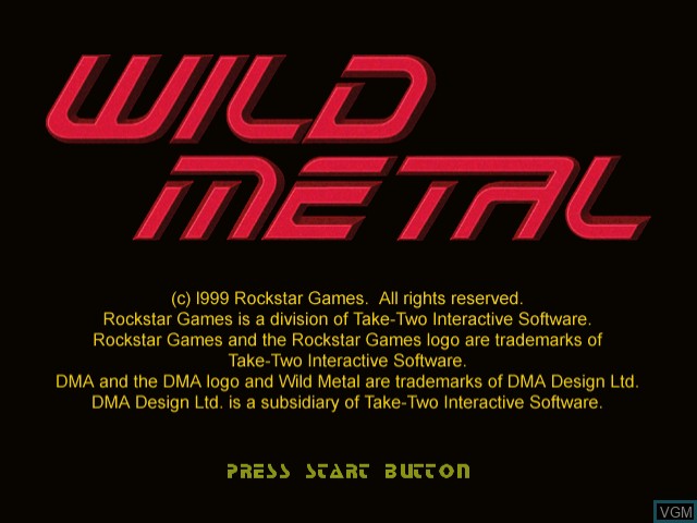 Image de l'ecran titre du jeu Wild Metal sur Sega Dreamcast