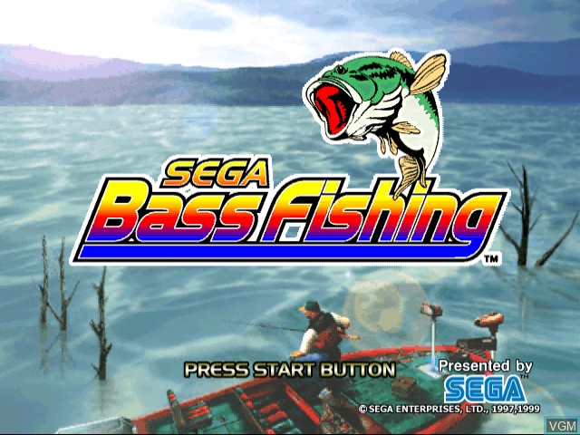 Image de l'ecran titre du jeu Sega Bass Fishing sur Sega Dreamcast