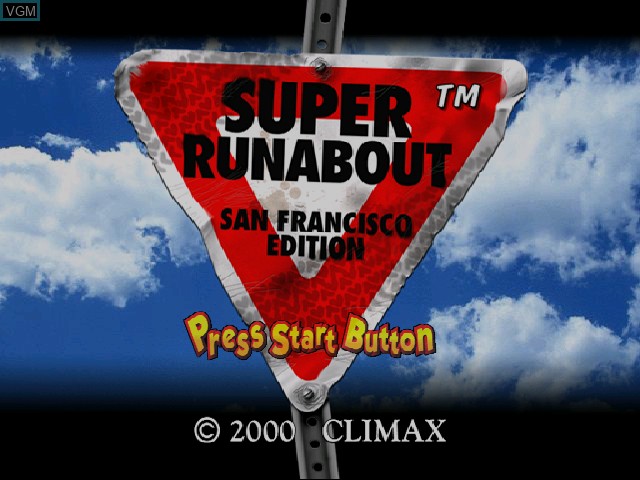 Image de l'ecran titre du jeu Super Runabout - San Francisco Edition sur Sega Dreamcast