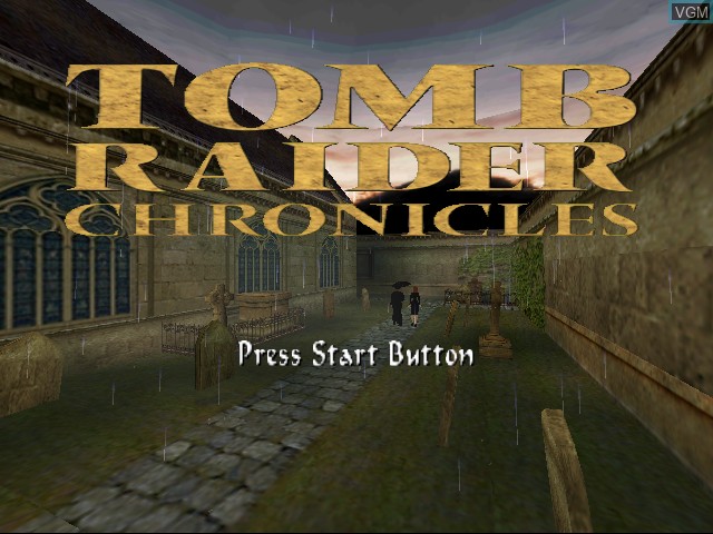 Image de l'ecran titre du jeu Tomb Raider - Chronicles sur Sega Dreamcast