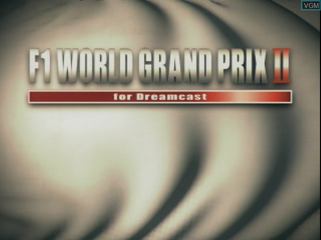 Image de l'ecran titre du jeu F1 World Grand Prix II sur Sega Dreamcast