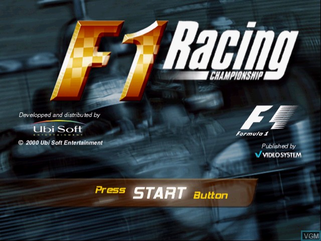 Image de l'ecran titre du jeu F1 Racing Championship sur Sega Dreamcast