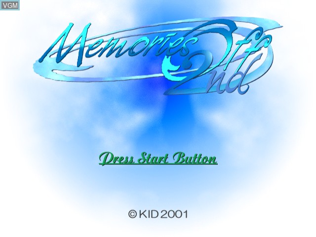 Image de l'ecran titre du jeu Memories Off 2nd sur Sega Dreamcast