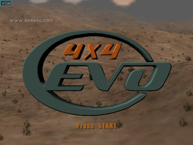 Image de l'ecran titre du jeu 4x4 Evolution sur Sega Dreamcast