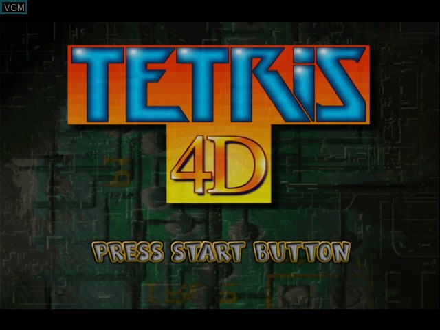 Image de l'ecran titre du jeu Tetris 4D sur Sega Dreamcast