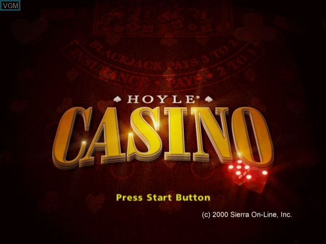 Image de l'ecran titre du jeu Hoyle Casino sur Sega Dreamcast