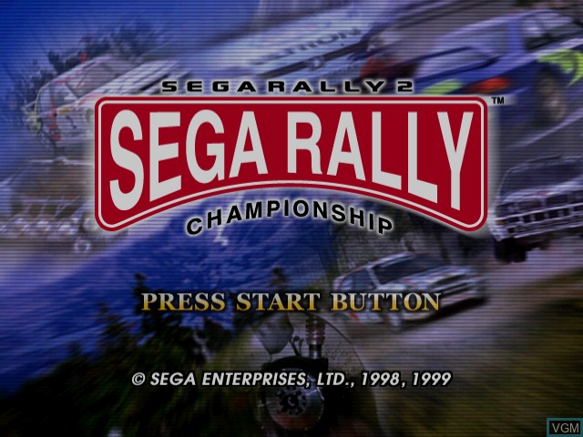 Image de l'ecran titre du jeu Sega Rally Championship 2 sur Sega Dreamcast