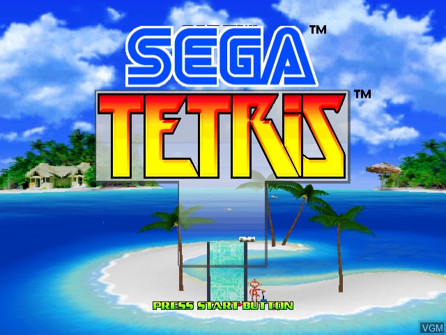 Image de l'ecran titre du jeu Sega Tetris sur Sega Dreamcast
