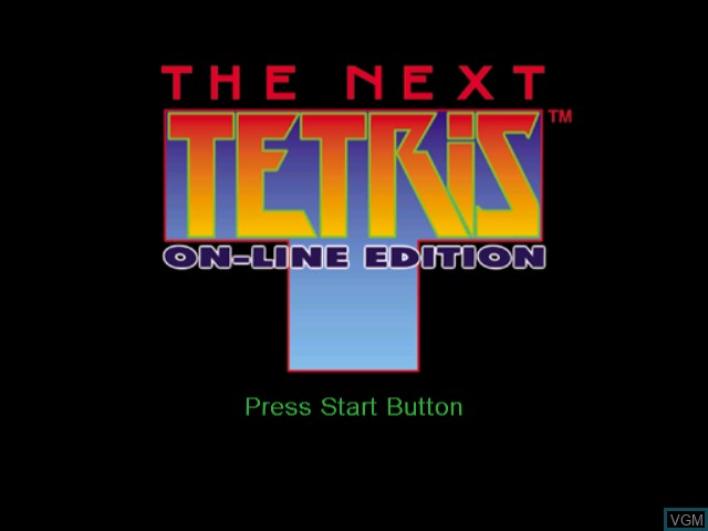 Image de l'ecran titre du jeu Next Tetris, The - On-line Edition sur Sega Dreamcast
