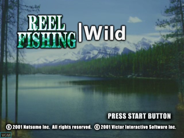 Image de l'ecran titre du jeu Reel Fishing - Wild sur Sega Dreamcast