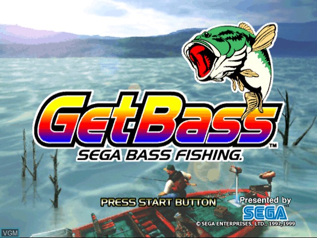 Image de l'ecran titre du jeu Get Bass sur Sega Dreamcast