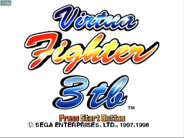 Image de l'ecran titre du jeu Virtua Fighter 3tb sur Sega Dreamcast