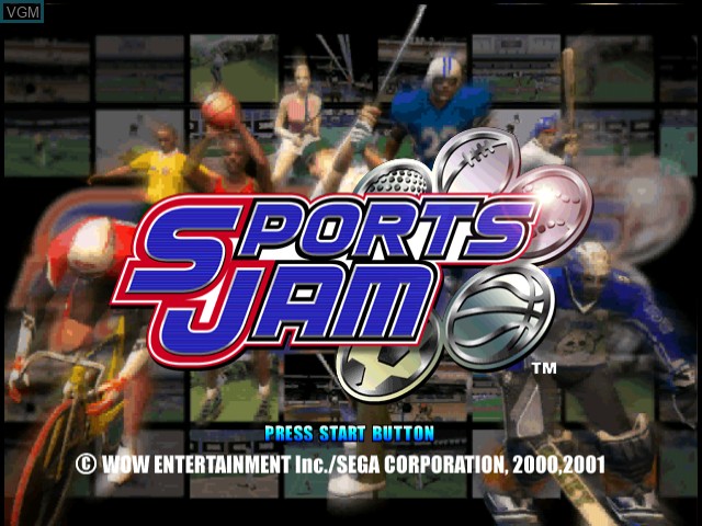 Image de l'ecran titre du jeu Sports Jam sur Sega Dreamcast