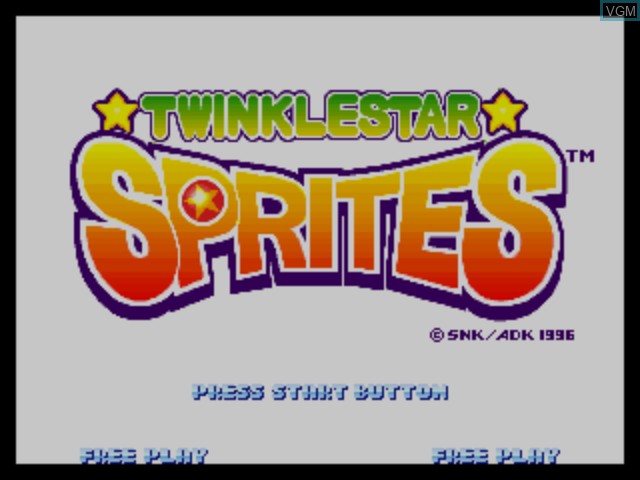 Image de l'ecran titre du jeu Twinkle Star Sprites sur Sega Dreamcast