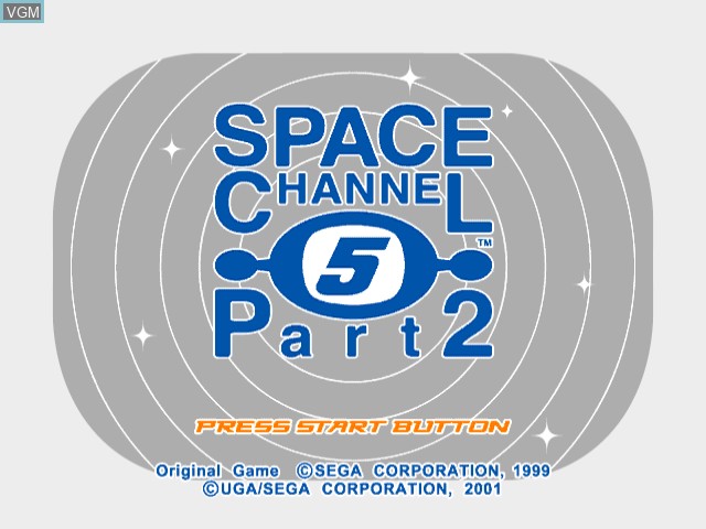 Image de l'ecran titre du jeu Space Channel 5 Part 2 sur Sega Dreamcast