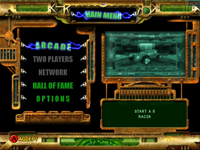 Image du menu du jeu Pod 2 Multiplayer Online sur Sega Dreamcast