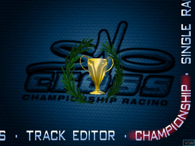 Image du menu du jeu SnoCross Championship Racing sur Sega Dreamcast