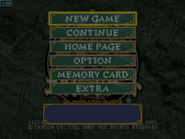 Image du menu du jeu El Dorado Gate Volume 4 sur Sega Dreamcast