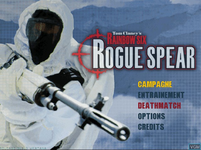 Image du menu du jeu Tom Clancy's Rainbow Six - Rogue Spear sur Sega Dreamcast