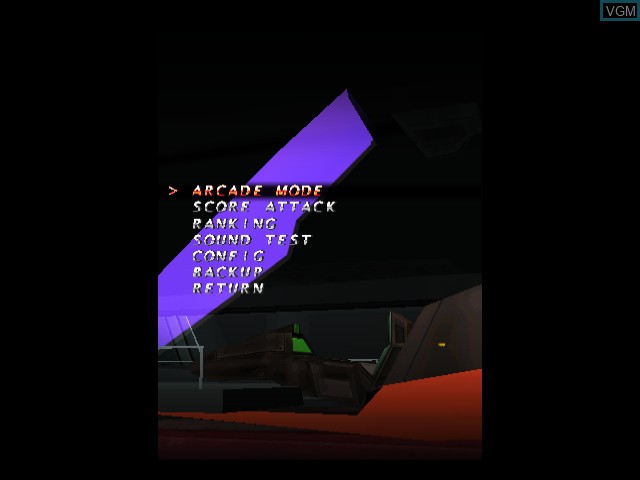 Image du menu du jeu Trizeal sur Sega Dreamcast