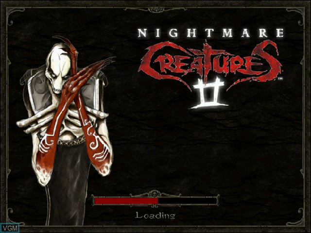 Image du menu du jeu Nightmare Creatures II sur Sega Dreamcast