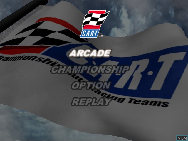 Image du menu du jeu CART Flag to Flag sur Sega Dreamcast