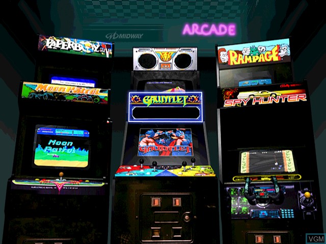 Image du menu du jeu Midway's Greatest Arcade Hits - Volume 2 sur Sega Dreamcast