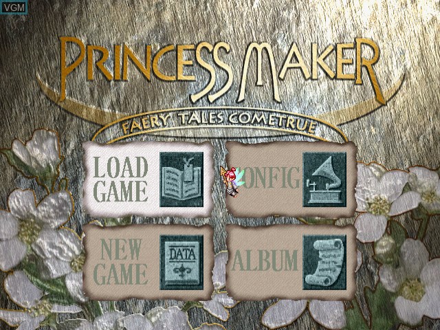 Image du menu du jeu Princess Maker Collection sur Sega Dreamcast