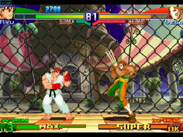 Image in-game du jeu Street Fighter Alpha 3 sur Sega Dreamcast