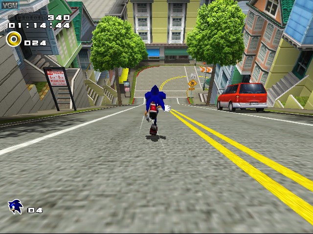 Image in-game du jeu Sonic Adventure 2 sur Sega Dreamcast