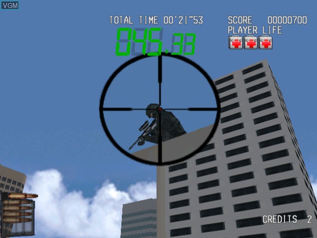 Image in-game du jeu Silent Scope sur Sega Dreamcast