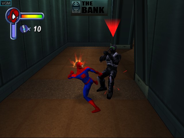 Image in-game du jeu Spider-Man sur Sega Dreamcast