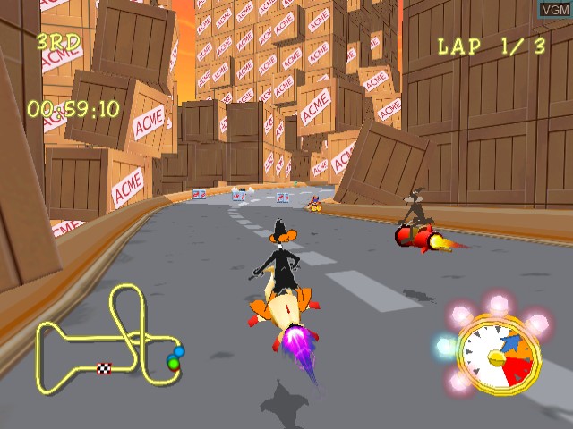Image in-game du jeu Looney Tunes - Space Race sur Sega Dreamcast