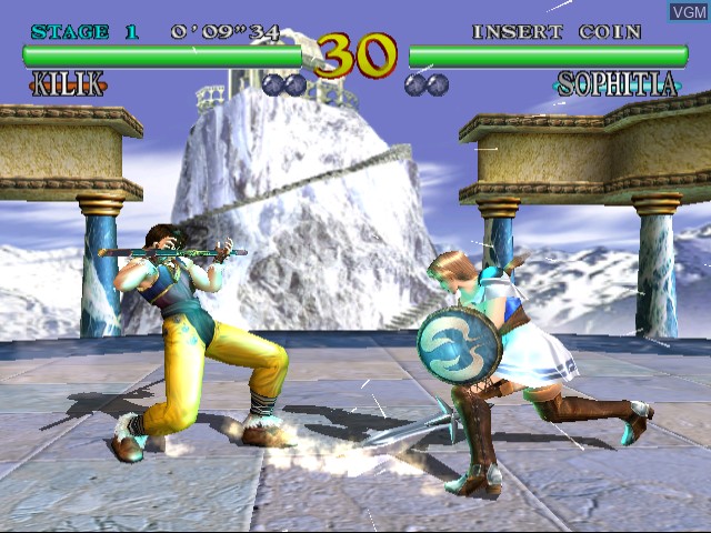 Image in-game du jeu SoulCalibur sur Sega Dreamcast