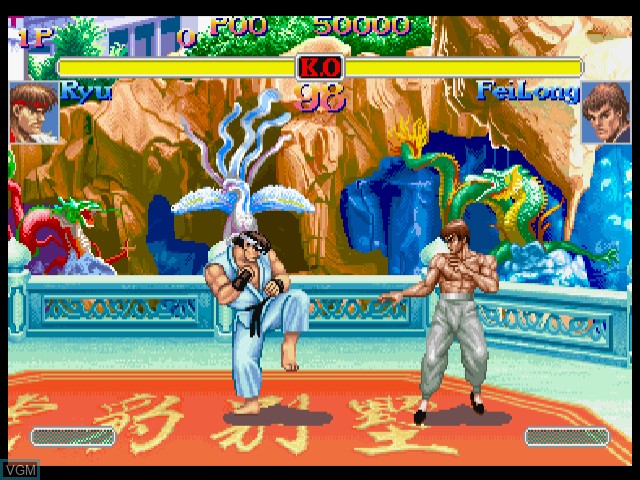 Image in-game du jeu Super Street Fighter II X - Grand Master Challenge sur Sega Dreamcast