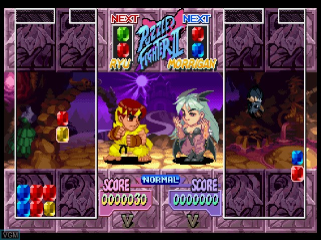Image in-game du jeu Super Puzzle Fighter II X for Matching Service sur Sega Dreamcast