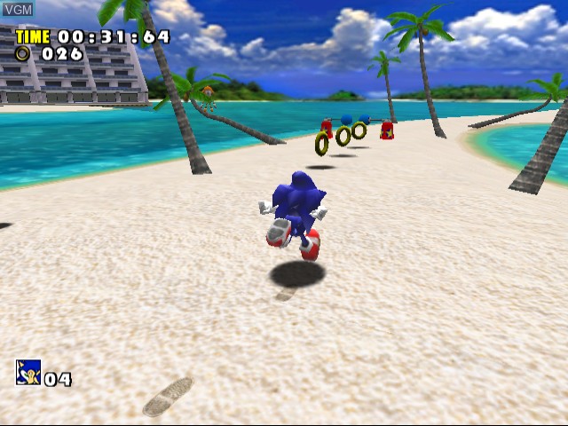 Image in-game du jeu Sonic Adventure sur Sega Dreamcast