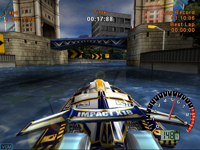 Image in-game du jeu Aqua GT sur Sega Dreamcast