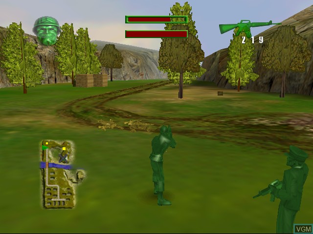 Image in-game du jeu Army Men - Sarge's Heroes sur Sega Dreamcast