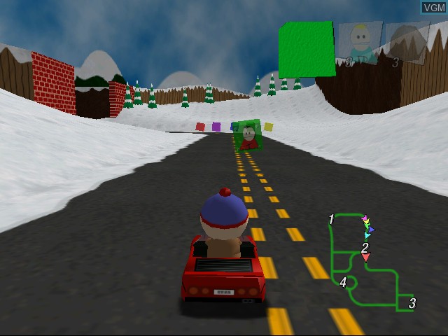 Image in-game du jeu South Park Rally sur Sega Dreamcast