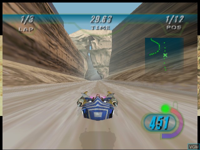Image in-game du jeu Star Wars Episode I - Racer sur Sega Dreamcast