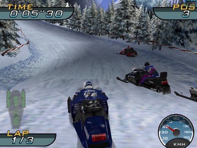 Image in-game du jeu SnoCross Championship Racing sur Sega Dreamcast